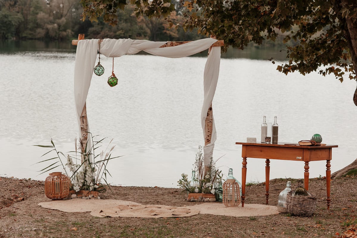 Shooting d'inspiration mariage à la plage en Alsace